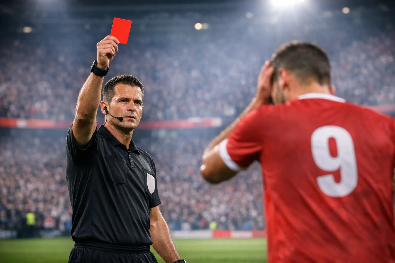 imagen para Una Tarjeta Roja en Fútbol Significado, Reglas y Consecuencias Reales