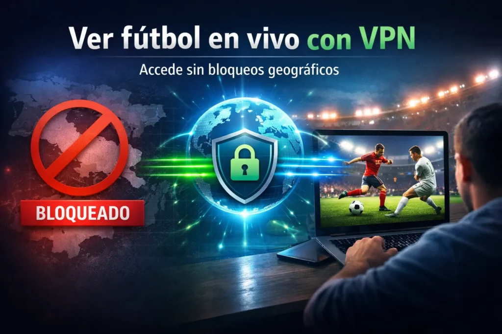 imagen para Cómo Usar una VPN para Ver Fútbol Bloqueado en Tu País